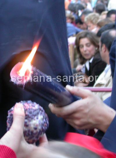 A tradition in Holy Week in Seville, wax balls