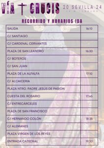 Vía Crucis de las Hermandades y Cofradías de Sevilla 2024